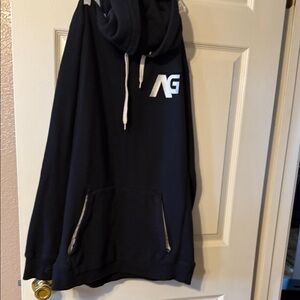 Analog Black Hoodie with White Logo